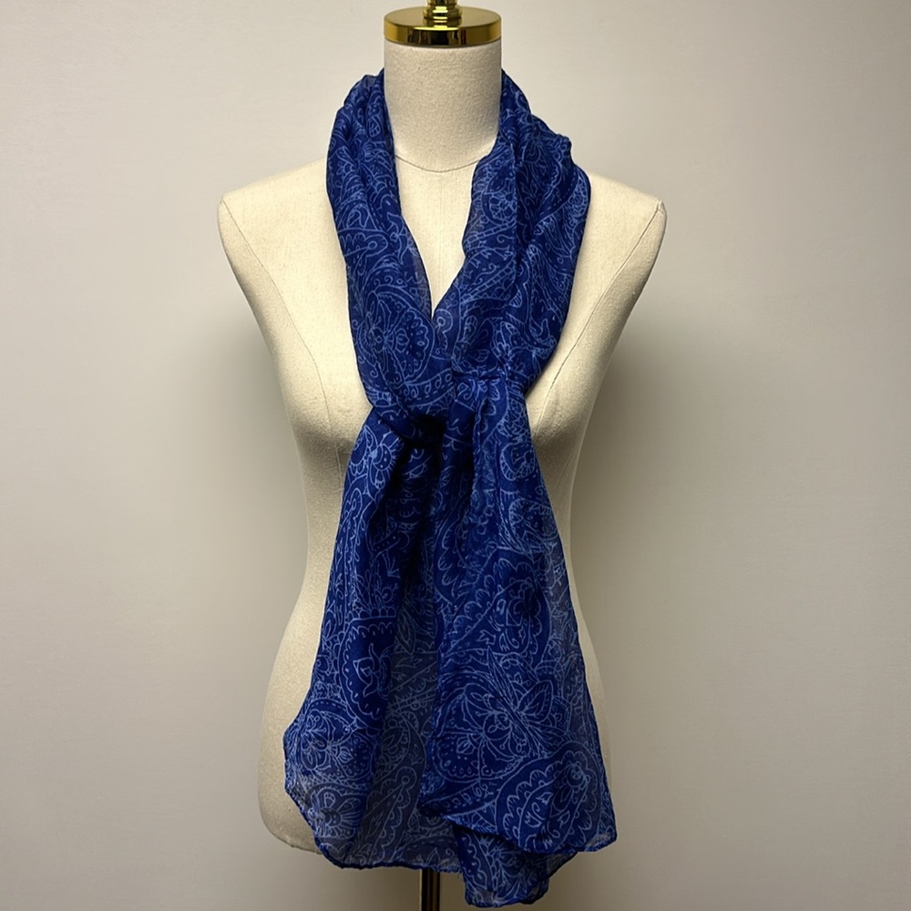 Anthropologie Blue Scarf